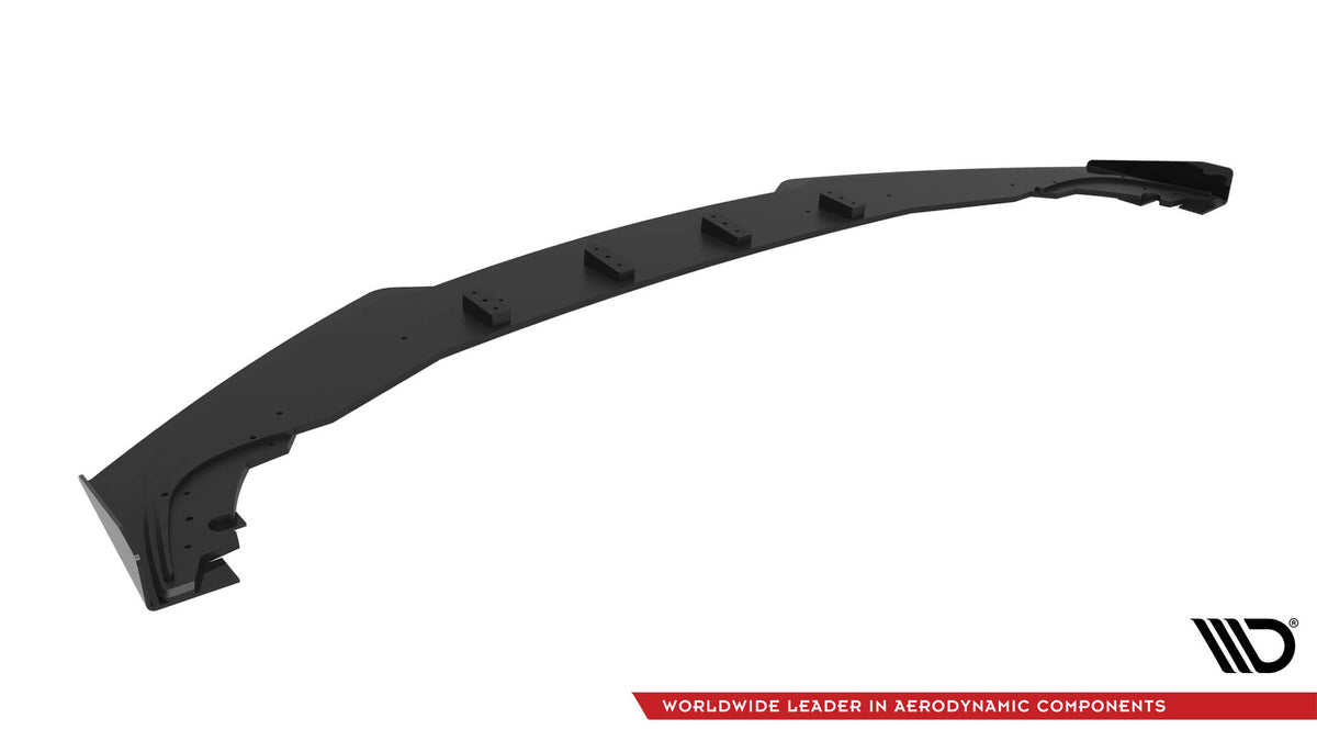 Street Pro Street+ Spoilerlippe Front Ansatz + Flaps passend für Honda Civic Limousine Mk10 schwarz Hochglanz – Ansicht 6