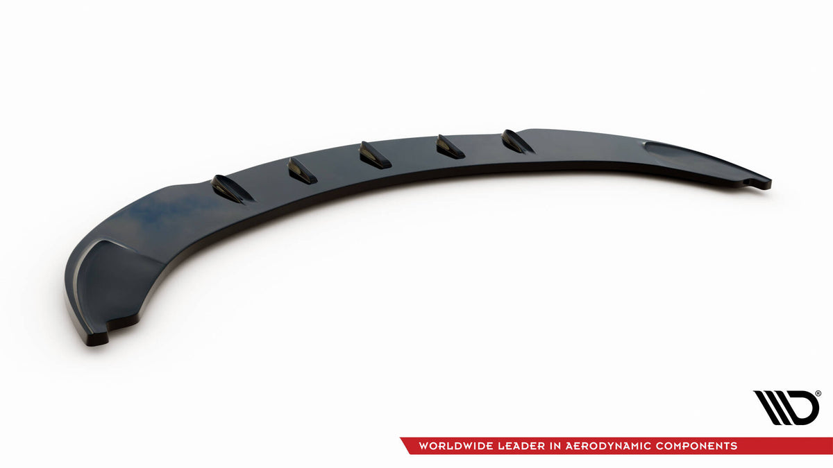 Street+ Spoilerlippe Front Ansatz V.1 passend für BMW 6er Coupe E63 / Cabrio E64 schwarz Hochglanz – Ansicht 6