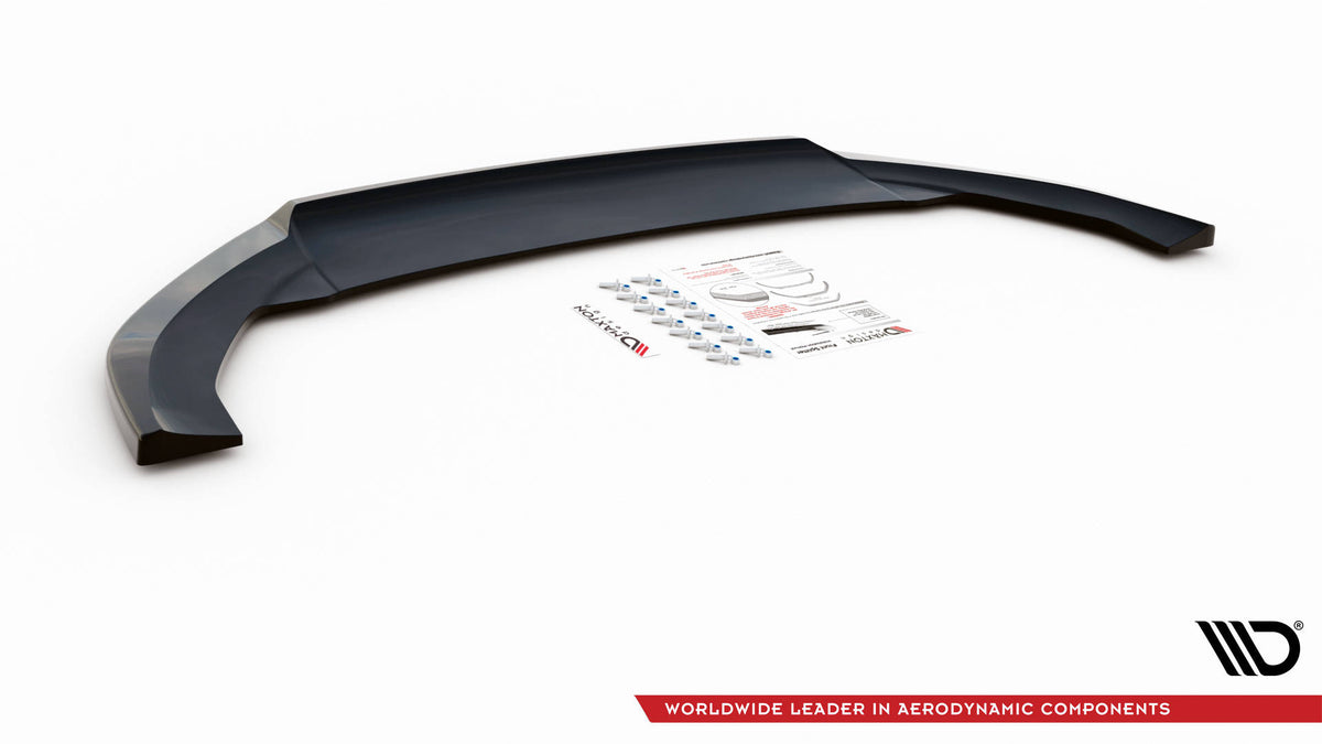 Street+ Spoilerlippe Front Ansatz V.2 passend für Cupra Leon Mk1 schwarz Hochglanz – Ansicht 5