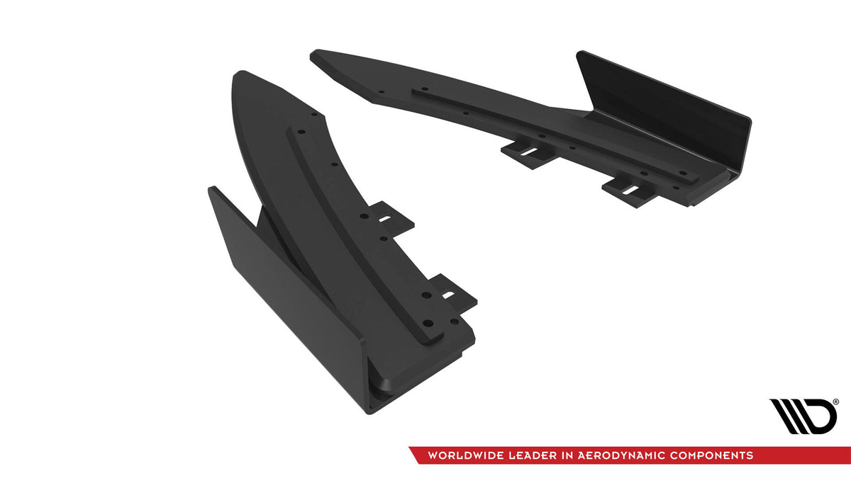 Street Pro Heck Ansatz Flaps Diffusor + Flaps passend für Audi S5 / A5 S-Line Coupe / Cabriolet 8T schwarz Hochglanz – Ansicht 6