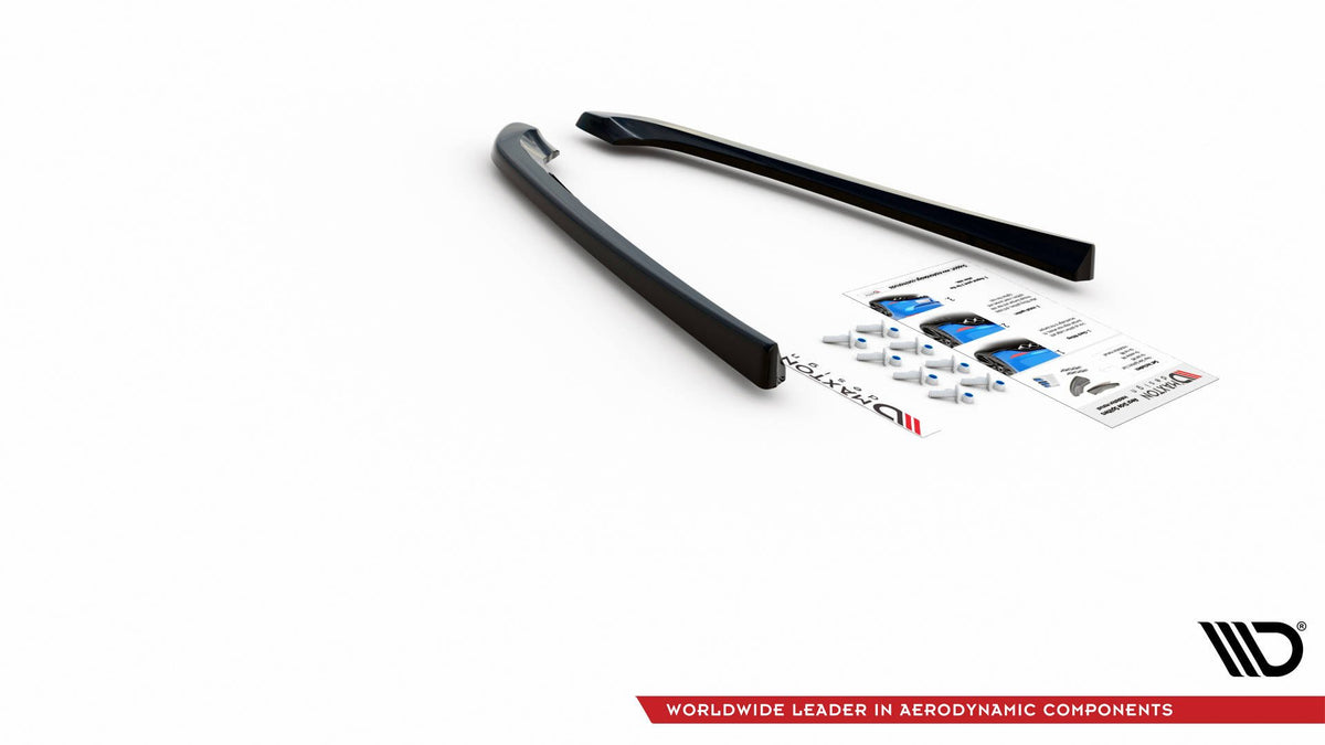 Heck Ansatz Flaps Diffusor passend für Lexus IS F Mk2 schwarz Hochglanz – Ansicht 8