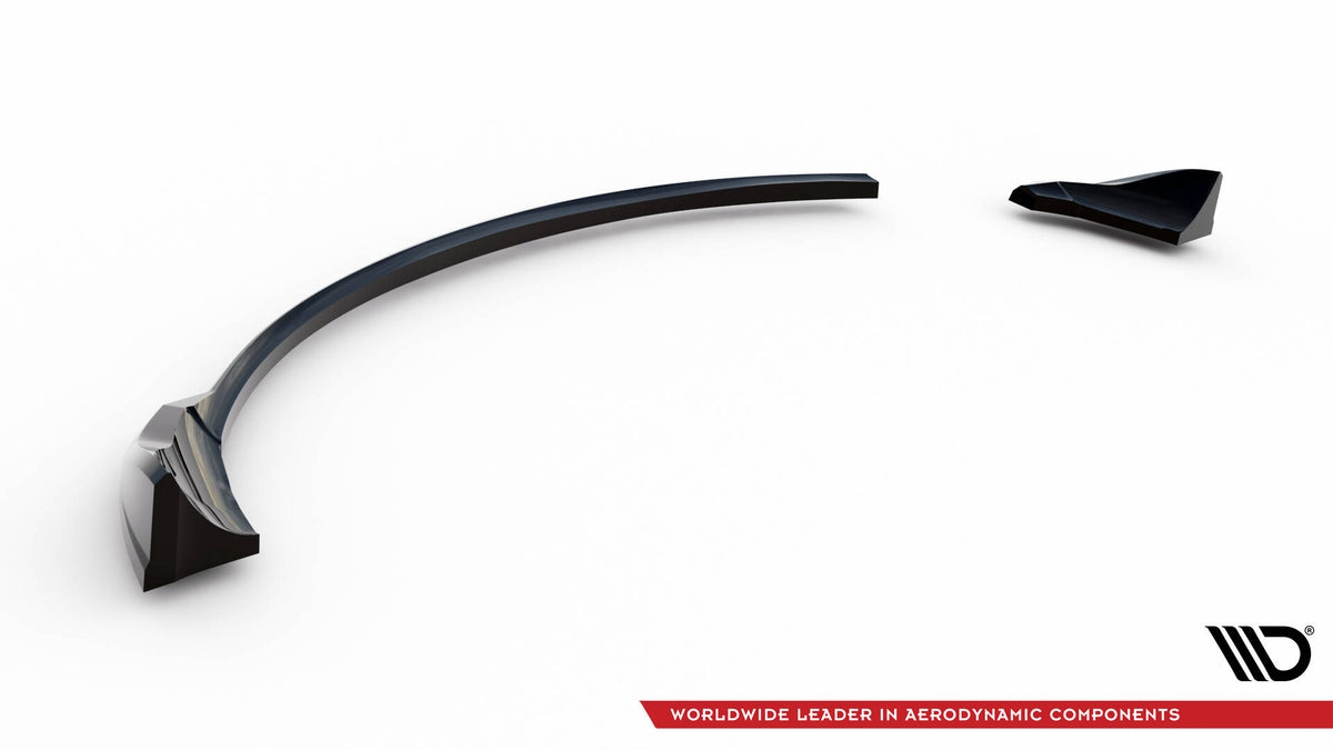 Heck Ansatz Flaps Diffusor passend für Audi TT 8J schwarz Hochglanz – Ansicht 6