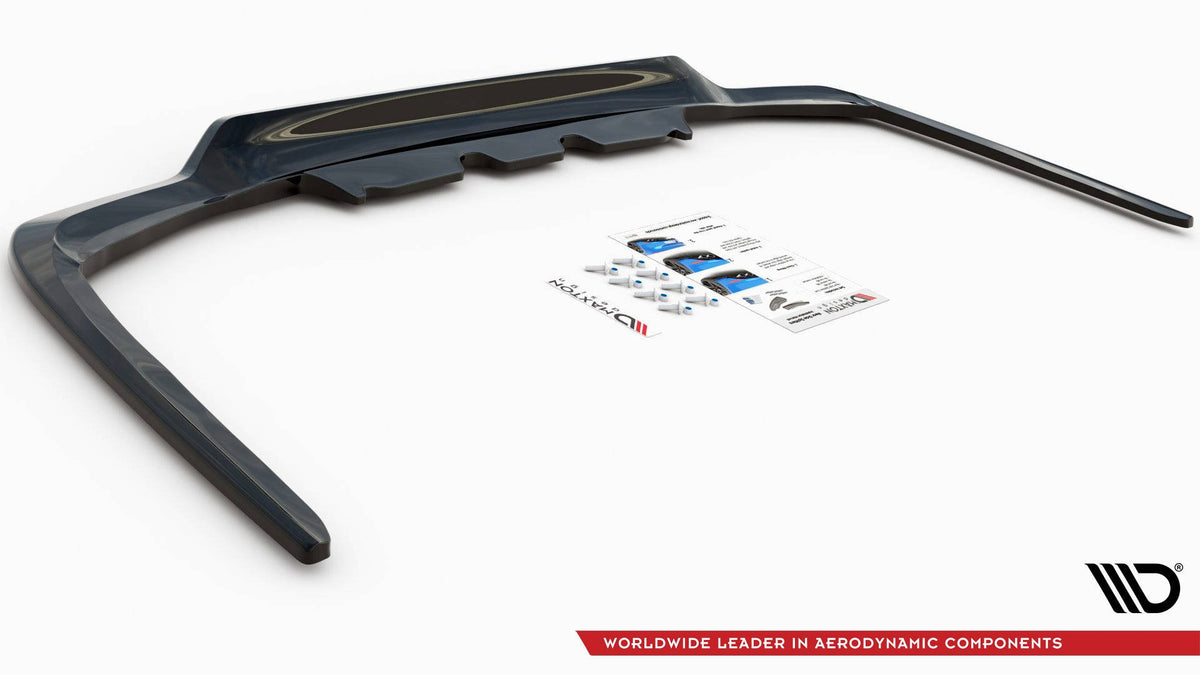 Street+ Mittlerer Diffusor RACE passend für Lexus LS Mk4 Facelift schwarz Hochglanz – Ansicht 8