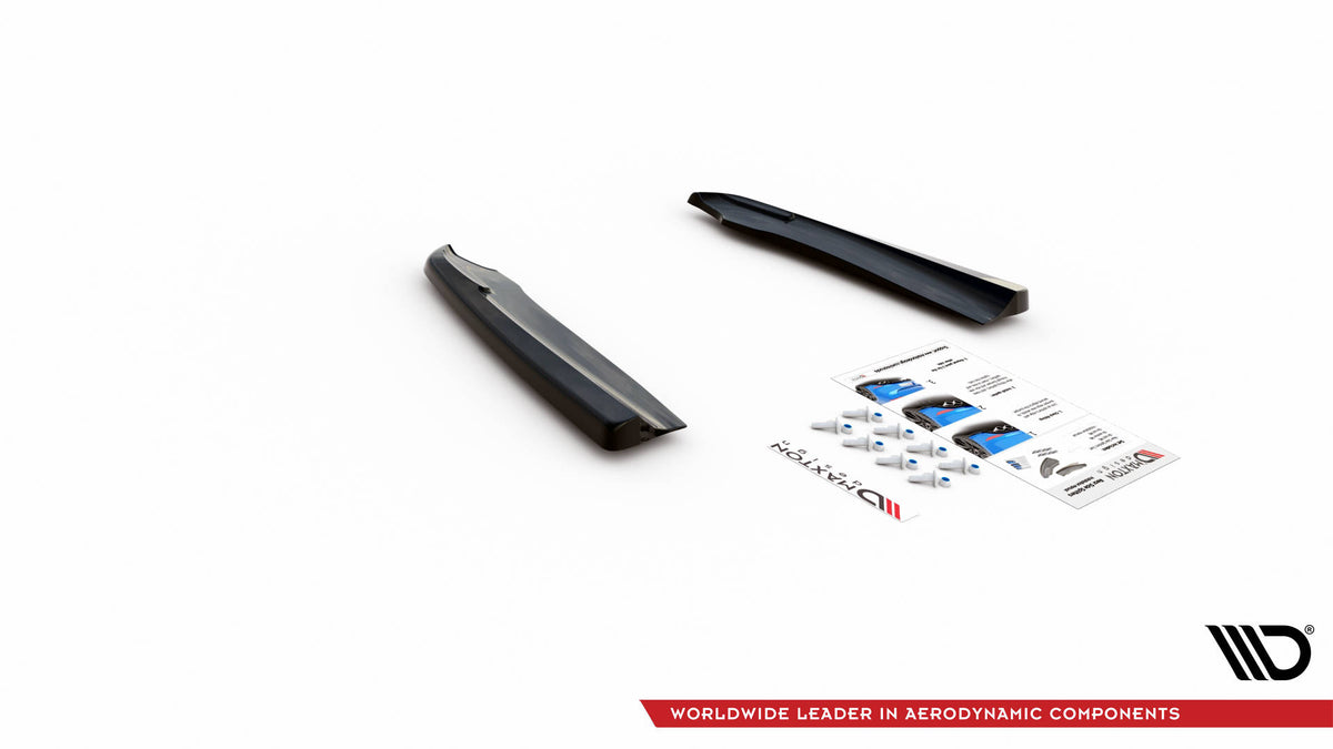 Heck Ansatz Flaps Diffusor passend für Mercedes-Benz GLC Coupe AMG-Line C253 Facelift schwarz Hochglanz – Ansicht 5