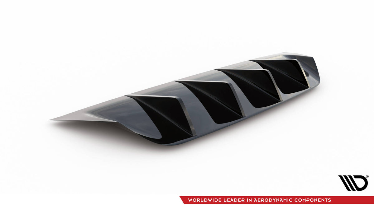 Diffusor Heck Ansatz passend für BMW M6 Gran Coupe / Coupe / Cabriolet F06 / F13 / F12 schwarz Hochglanz – Ansicht 6