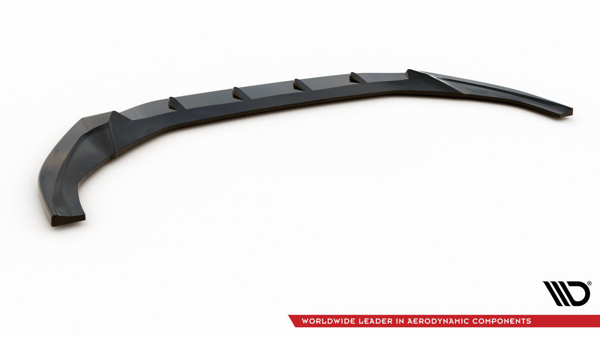 Street+ Spoilerlippe Front Ansatz V.2 passend für Audi S5 / A5 S-Line F5 Facelift schwarz Hochglanz – Ansicht 6