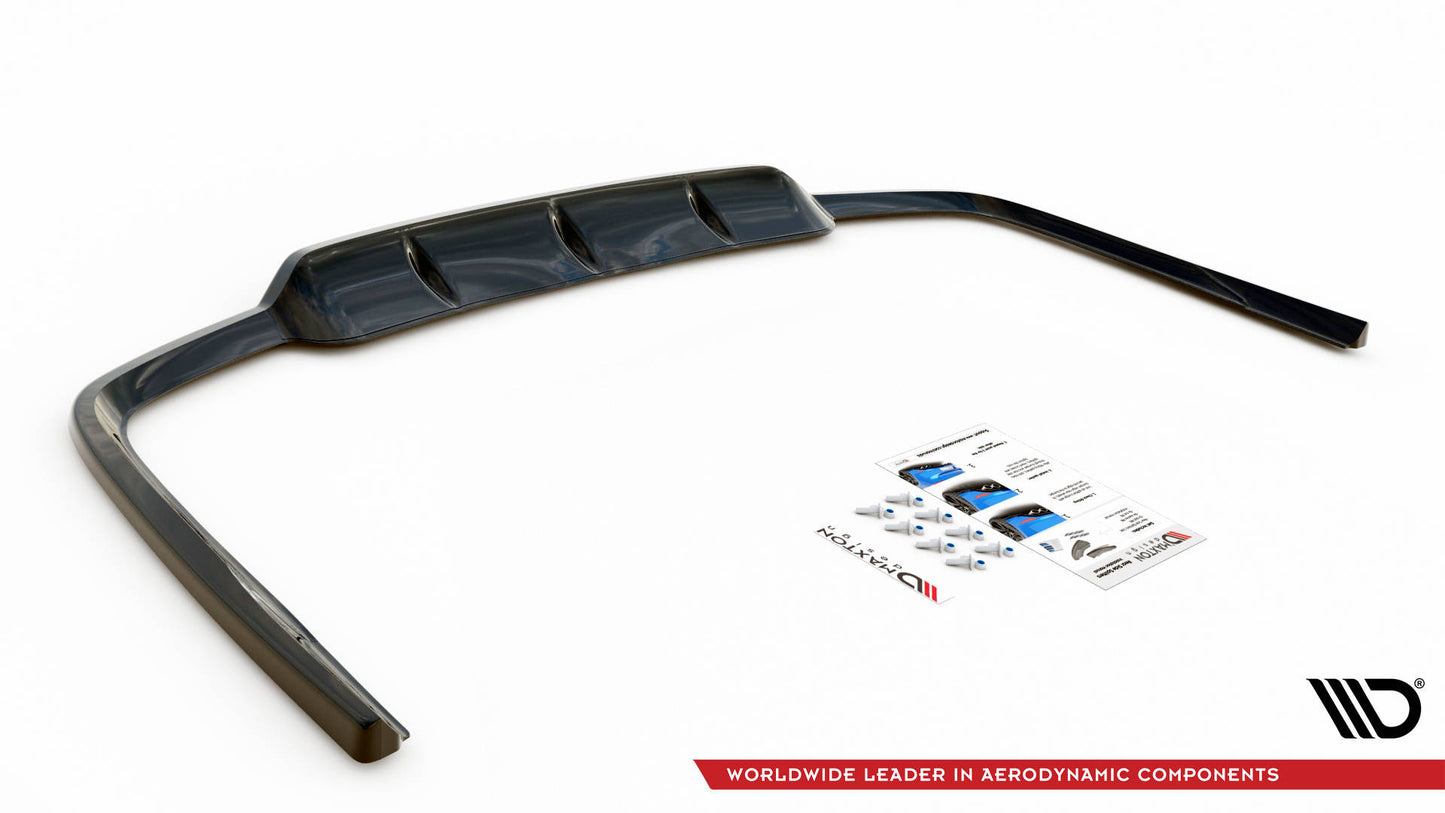 Street+ Mittlerer Diffusor RACE passend für Lexus GS F Sport Hybrid Mk4 (L10) schwarz Hochglanz – Ansicht 6