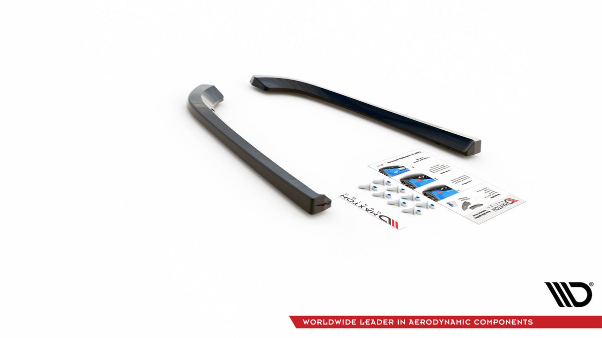 Heck Ansatz Flaps Diffusor passend für Volvo V70 Mk3 schwarz Hochglanz – Ansicht 6