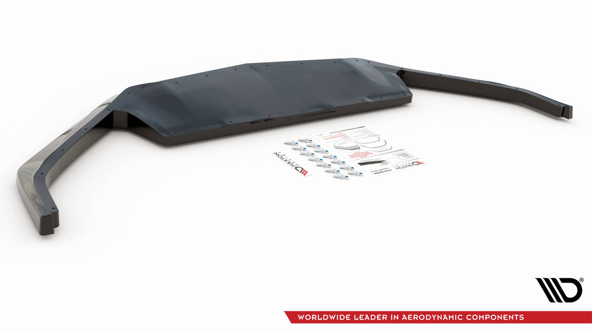 Street+ Spoilerlippe Front Ansatz passend für Chevrolet Corvette C8 schwarz Hochglanz – Ansicht 6