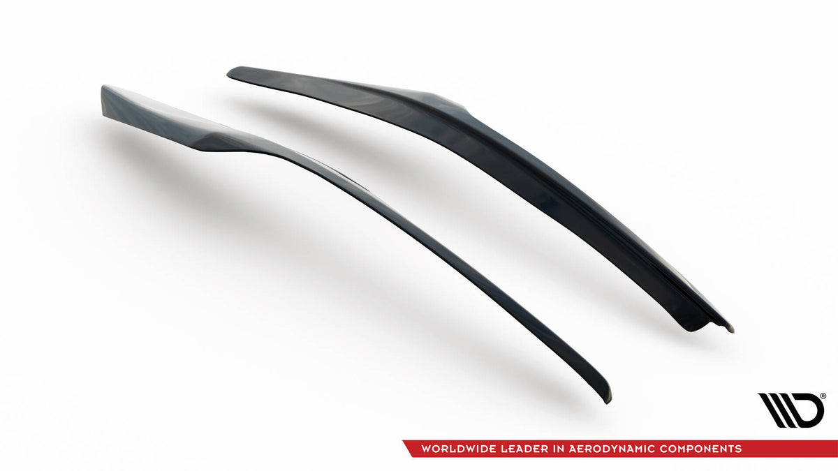 Scheinwerfer Blenden Böser Blick V.2 passend für Ford Fiesta ST / ST-Line / Standard Mk7 FL schwarz Hochglanz – Ansicht 9