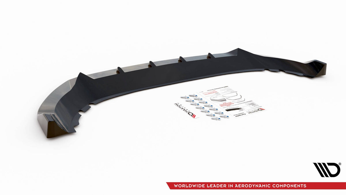 Street+ Spoilerlippe Front Ansatz V.1 passend für Cupra Ateca Mk1 schwarz Hochglanz – Ansicht 8