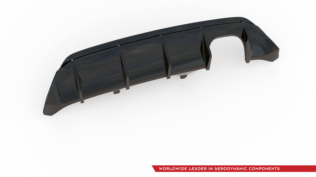 Diffusor Heck Ansatz V.2 passend für Ford FIesta Mk8 ST schwarz Hochglanz – Ansicht 7