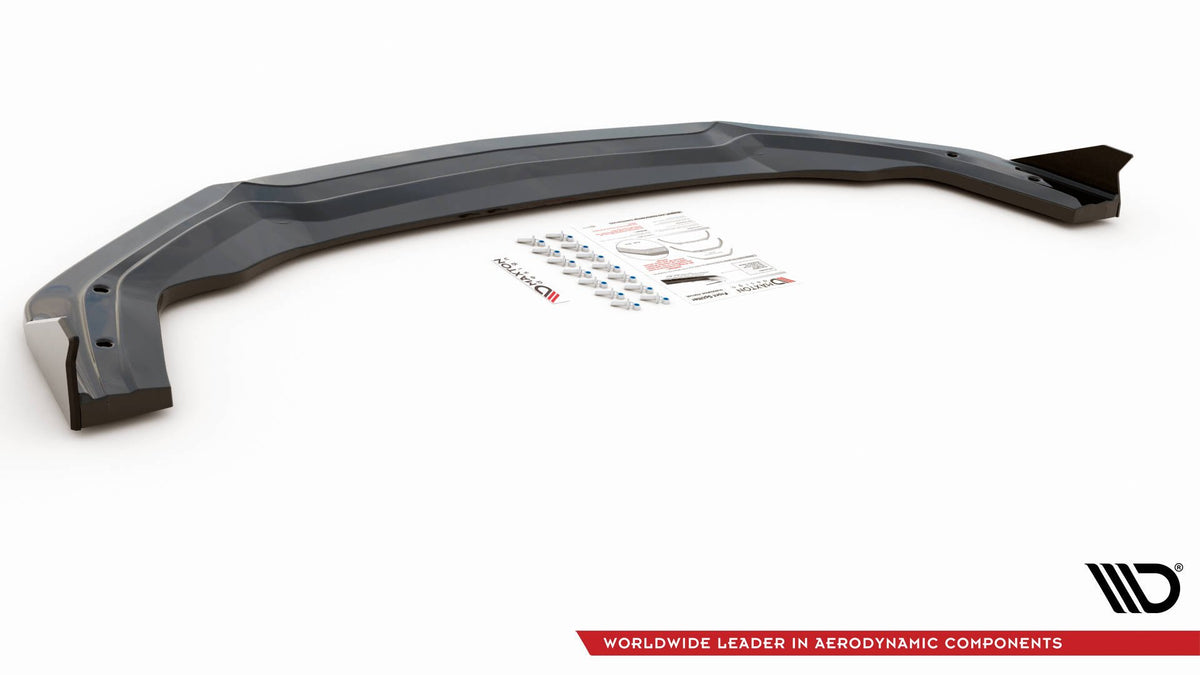 Street+ Spoilerlippe Front Ansatz V.2 + Flaps passend für Ford Mustang GT Mk6 Facelift – Ansicht 7