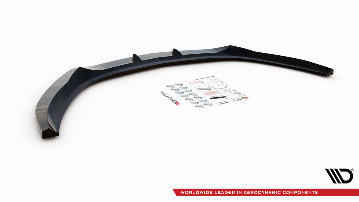 Street+ Spoilerlippe Front Ansatz V.1 passend für Opel Astra GTC OPC-Line J schwarz Hochglanz – Ansicht 6