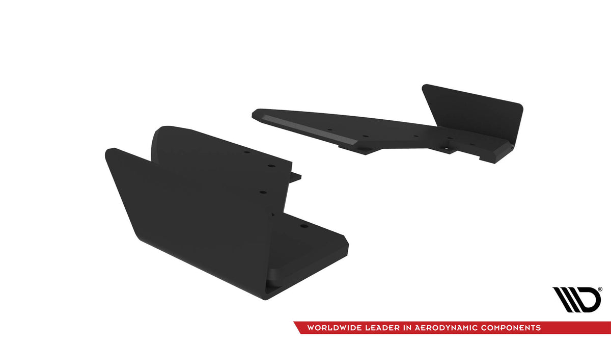 Street Pro Heck Ansatz Flaps Diffusor + Flaps passend für Audi TT S 8S Facelift schwarz Hochglanz – Ansicht 7