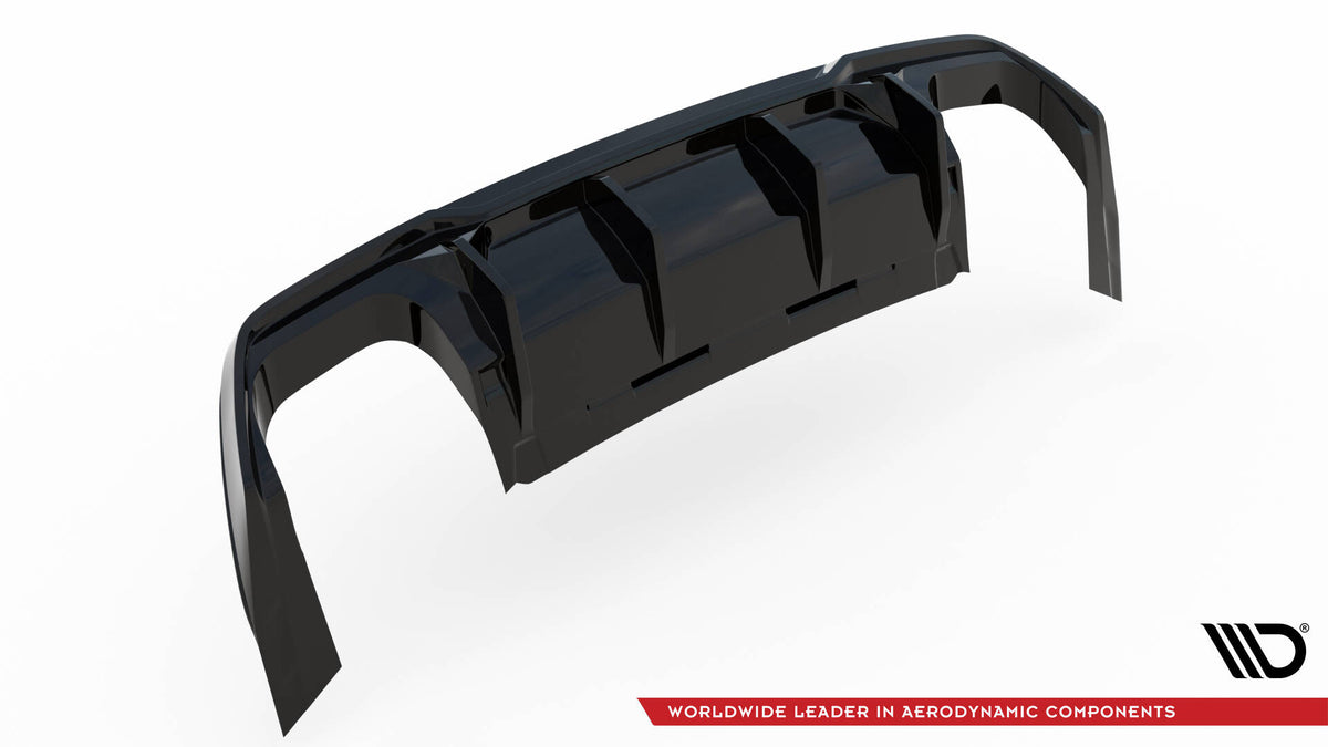 Diffusor Heck Ansatz V.3 passend für Cupra Formentor VZ Mk1 / Mk1 Facelift schwarz Hochglanz – Ansicht 9