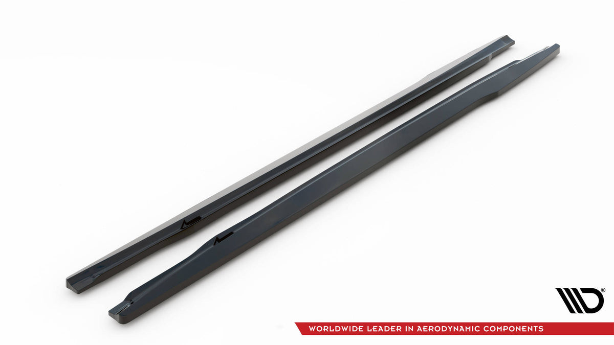 Street+ Seitenschweller Leisten passend für Bentley Continental GT Coupe Mk3 schwarz Hochglanz – Ansicht 7