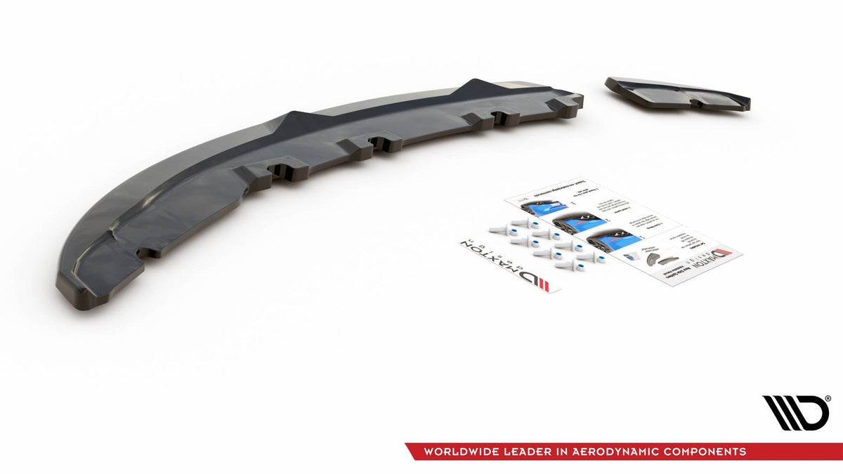 Heck Ansatz Flaps Diffusor V.1 passend für Alfa Romeo Giulietta schwarz Hochglanz – Ansicht 7