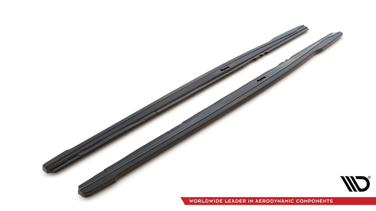 Street+ Seitenschweller Leisten V.2 passend für. BMW 1er M135i / M140i / M-Paket F20 schwarz Hochglanz – Ansicht 6