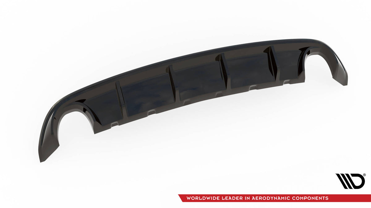 Diffusor Heck Ansatz passend für Ford Edge Mk2 schwarz Hochglanz – Ansicht 6