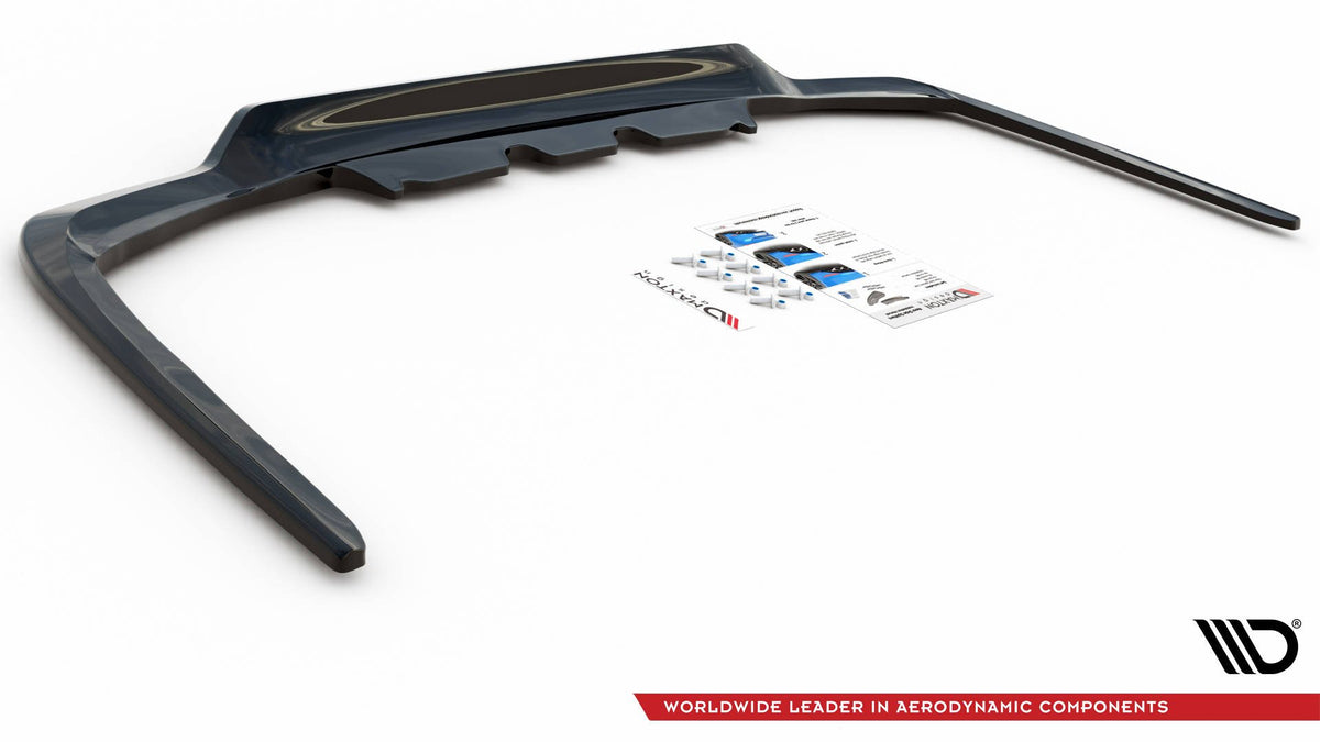 Heckansatz Lexus LS Mk4 Facelift schwarz Hochglanz – Ansicht 8