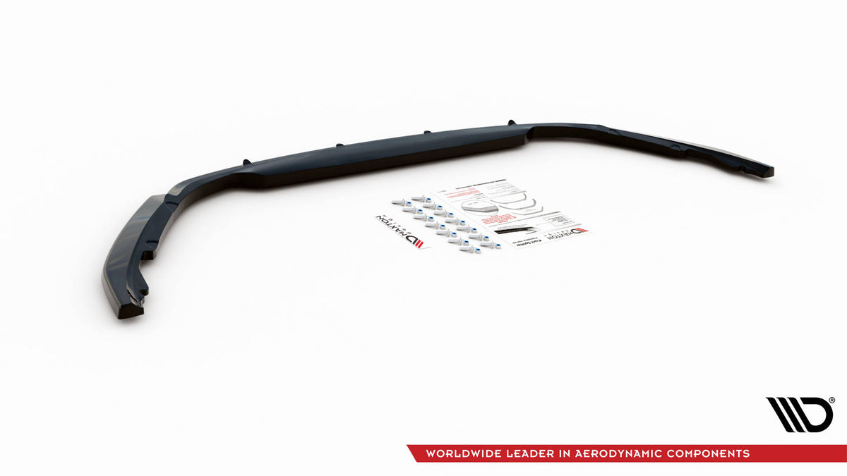 Street+ Spoilerlippe Front Ansatz V.1 passend für Renault Clio Mk5 schwarz Hochglanz – Ansicht 6