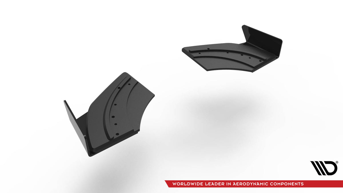 Street Pro Heck Ansatz Flaps Diffusor + Flaps passend für VW Scirocco R Mk3 schwarz Hochglanz – Ansicht 5