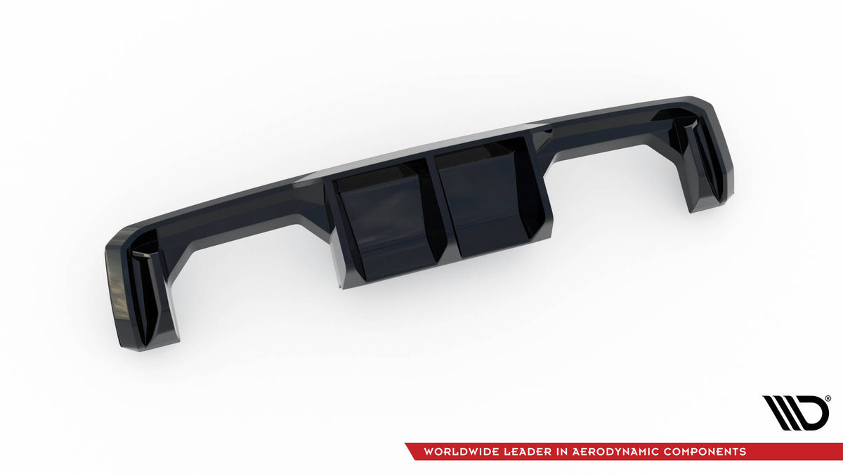 Diffusor Heck Ansatz passend für BMW M3 Limousine / Touring G80 / G81 schwarz Hochglanz – Ansicht 6