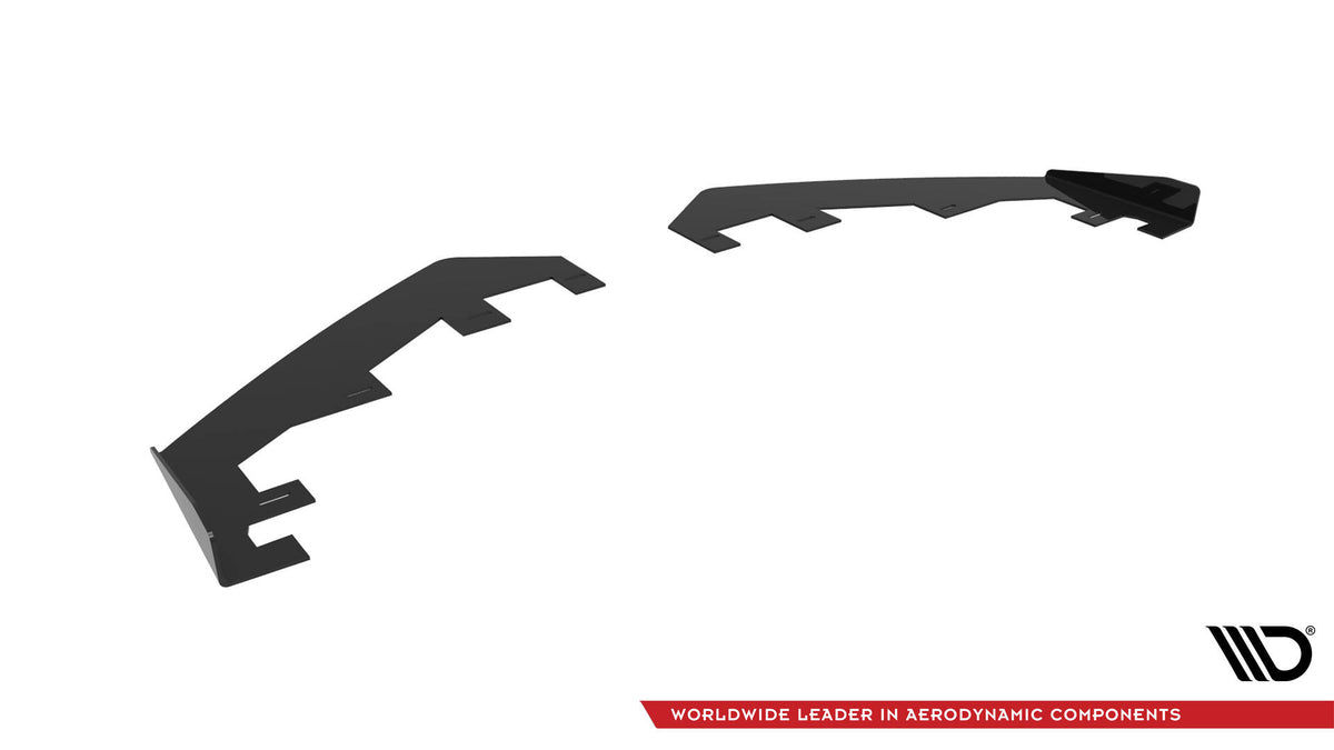 Front Stoßstange Flaps passend für Honda Civic Limousine Mk10 schwarz Hochglanz – Ansicht 7