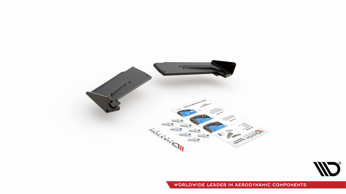 Street Pro Heck Ansatz Flaps Diffusor + Flaps passend für Toyota GR Yaris Mk4 schwarz Hochglanz – Ansicht 7