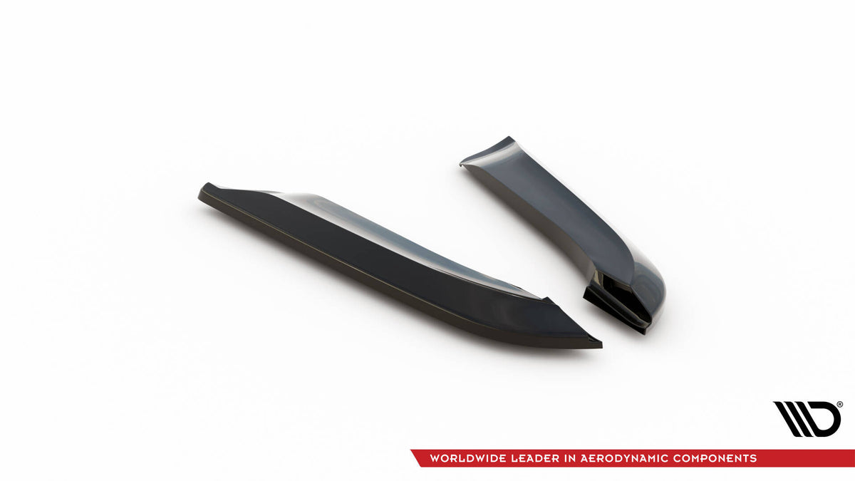 Heck Ansatz Flaps Diffusor V.2 passend für Audi RS4 Limousine B7 schwarz Hochglanz – Ansicht 6