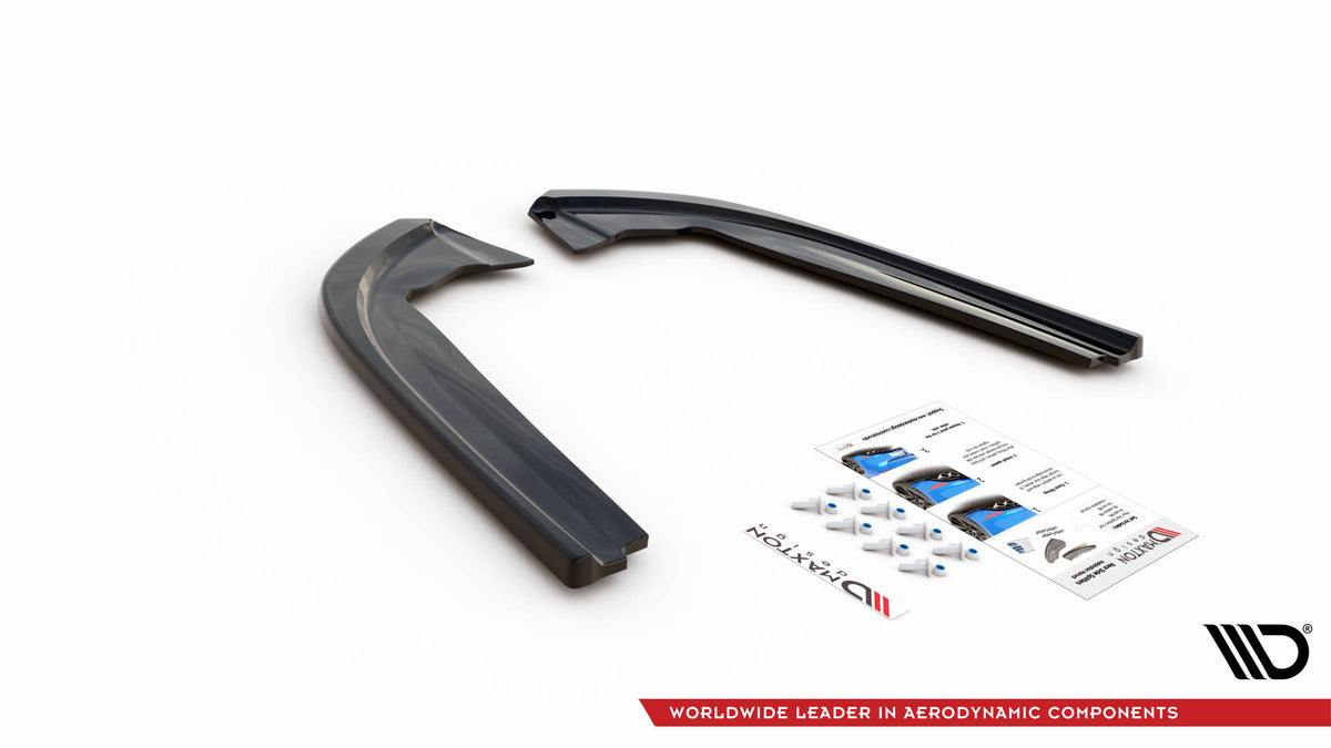 Heck Ansatz Flaps Diffusor V.1 passend für Ford Mondeo ST-Line Mk5 Facelift schwarz Hochglanz – Ansicht 5