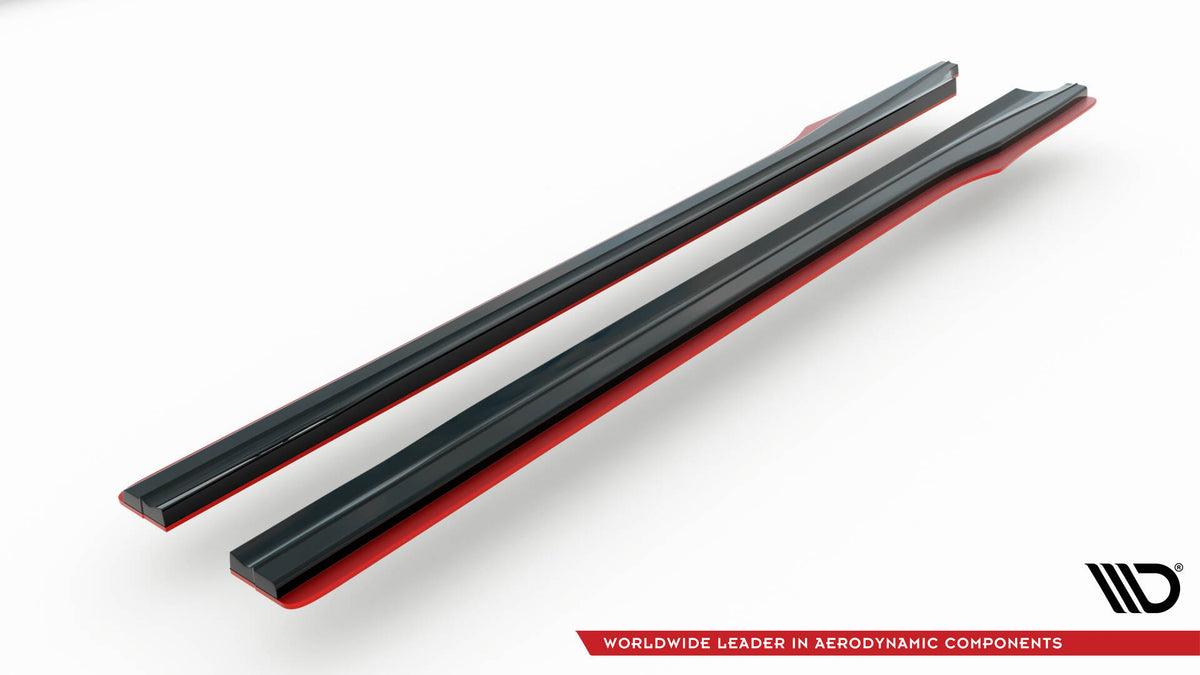 Street+ Seitenschweller Leisten V.2 passend für Subaru BRZ Mk1 / Mk1 Facelift / Toyota GT86 Facelift schwarz Hochglanz – Ansicht 6