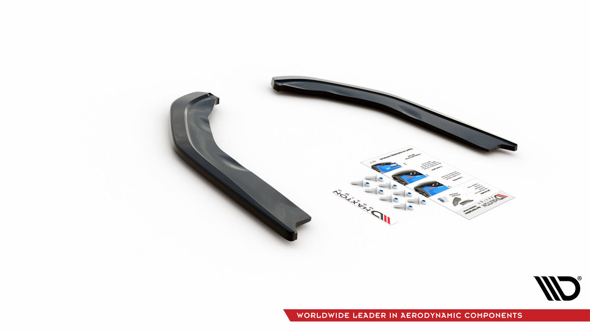 Heck Ansatz Flaps Diffusor V.1 passend für BMW M3 Limousine / Touring G80 / G81 schwarz Hochglanz – Ansicht 6