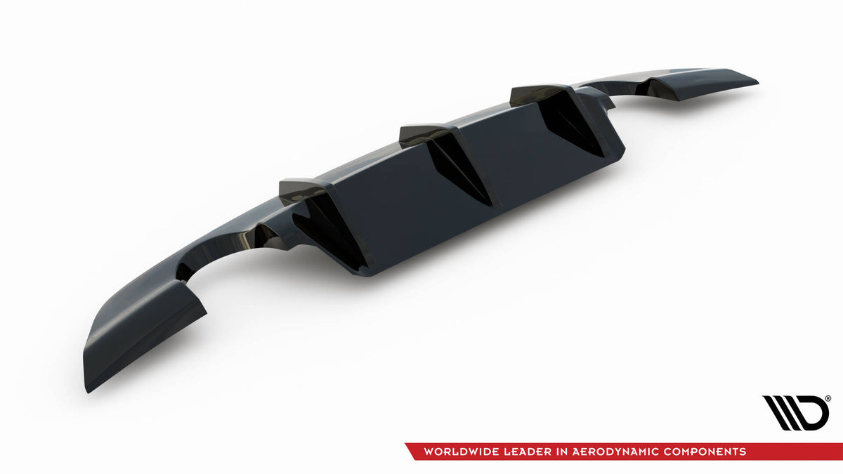 Diffusor Heck Ansatz passend für Jaguar XE R-Dynamic X760 Facelift schwarz Hochglanz – Ansicht 5