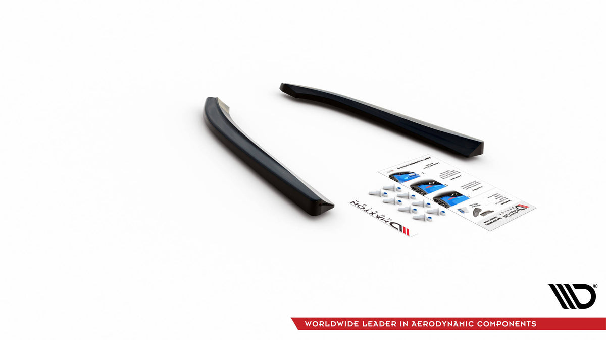 Heck Ansatz Flaps Diffusor passend für Audi S8 D3 schwarz Hochglanz – Ansicht 5