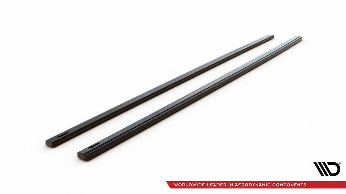 Street+ Seitenschweller Leisten V.2 passend für VW Golf GTI / GTD Mk7 / Mk7 Facelift (verengen) schwarz Hochglanz – Ansicht 6