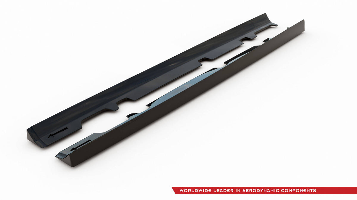 Street+ Seitenschweller Leisten V.2 passend für Ford Fiesta Mk8 ST / ST-Line schwarz Hochglanz – Ansicht 6