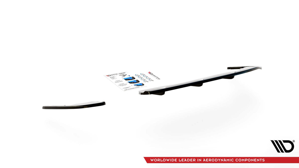 Street+ Mittlerer Diffusor RACE passend für Peugeot 508 Diesel Mk2 schwarz Hochglanz – Ansicht 5