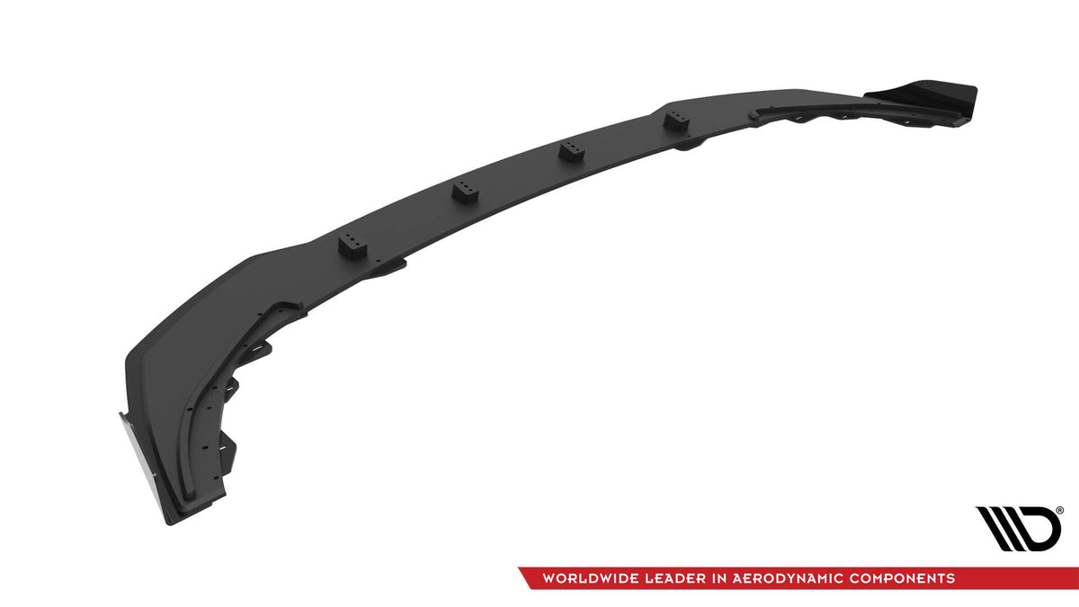 Street Pro Street+ Spoilerlippe Front Ansatz + Flaps passend für BMW 1er M-Paket / M135i / 128ti F40 schwarz Hochglanz – Ansicht 7