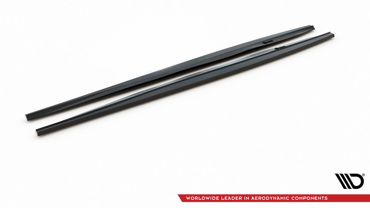 Street+ Seitenschweller Leisten passend für VW Scirocco R Mk3 / Mk3 Facelift schwarz Hochglanz – Ansicht 5