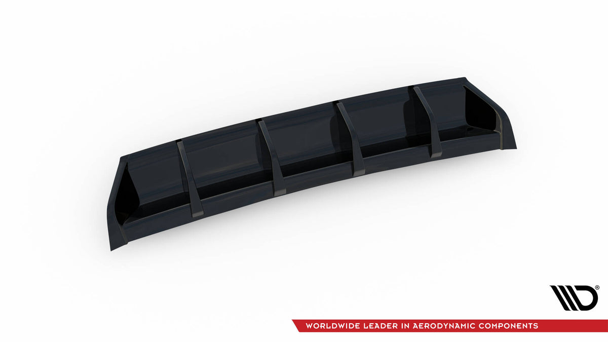 Diffusor Heck Ansatz passend für VW GOLF 7 GTI FACELIFT schwarz Hochglanz – Ansicht 6