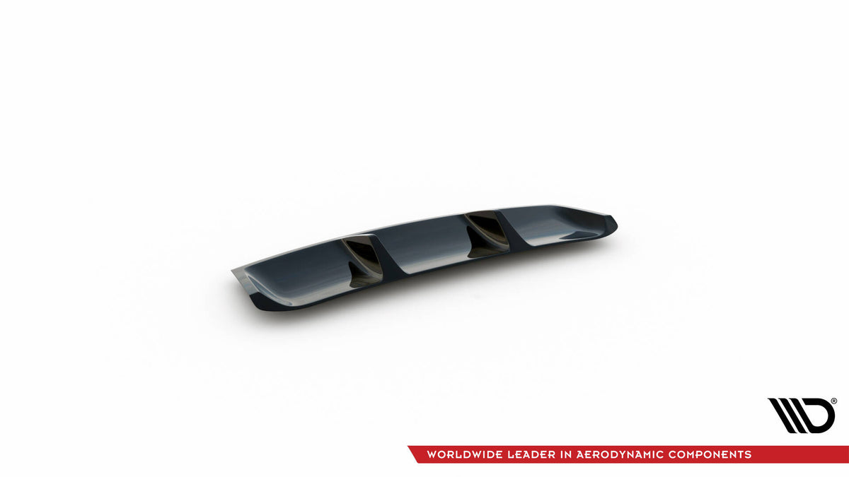 Diffusor Heck Ansatz V.1 passend für Skoda Superb Liftback / Combi Mk3 schwarz Hochglanz – Ansicht 6