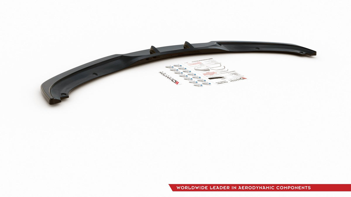 Street+ Spoilerlippe Front Ansatz V.2 passend für BMW 3er E90/E91 Facelift schwarz Hochglanz – Ansicht 9