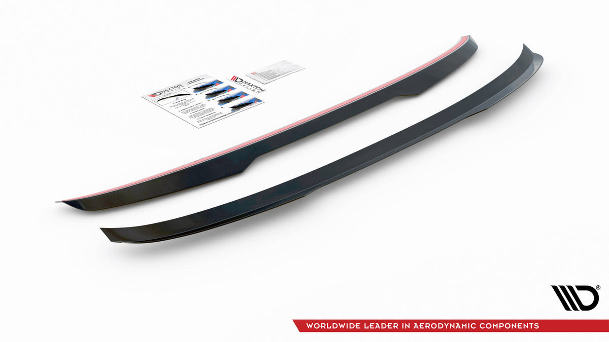 Heckspoiler Lippe V.2 BMW 5er Standard / M-Paket / M550 Limousine G30 / G30 Facelift schwarz Hochglanz – Ansicht 6
