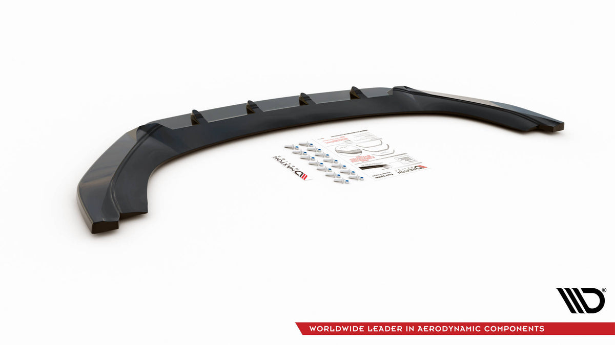 Street+ Spoilerlippe Front Ansatz passend für VW Caddy Mk3 Facelift schwarz Hochglanz – Ansicht 6