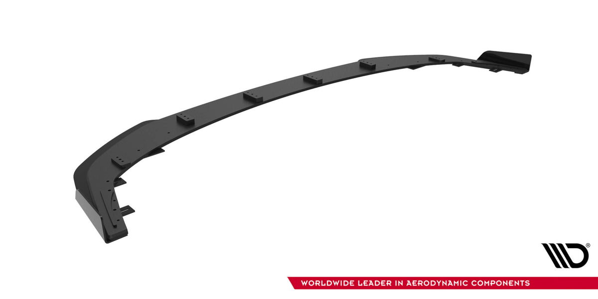 Street Pro Street+ Spoilerlippe Front Ansatz + Flaps passend für Mitsubishi Lancer EVO X schwarz Hochglanz – Ansicht 6