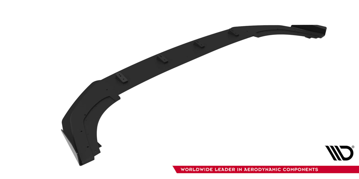 Street Pro Street+ Spoilerlippe Front Ansatz passend für + Flaps passend für VW Golf GTI / GTE / R-Line Mk8 Facelift schwarz Hochglanz – Ansicht 7