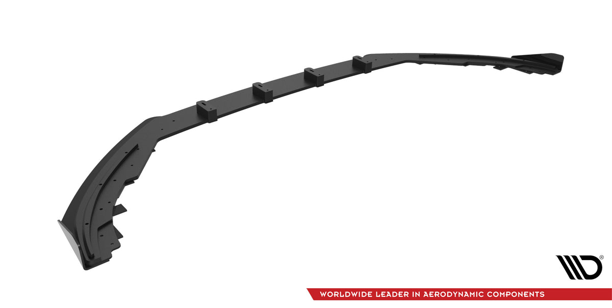 Street Pro Street+ Spoilerlippe Front Ansatz passend für + Flaps passend für Ford Focus ST / ST-Line Mk4 schwarz Hochglanz – Ansicht 6