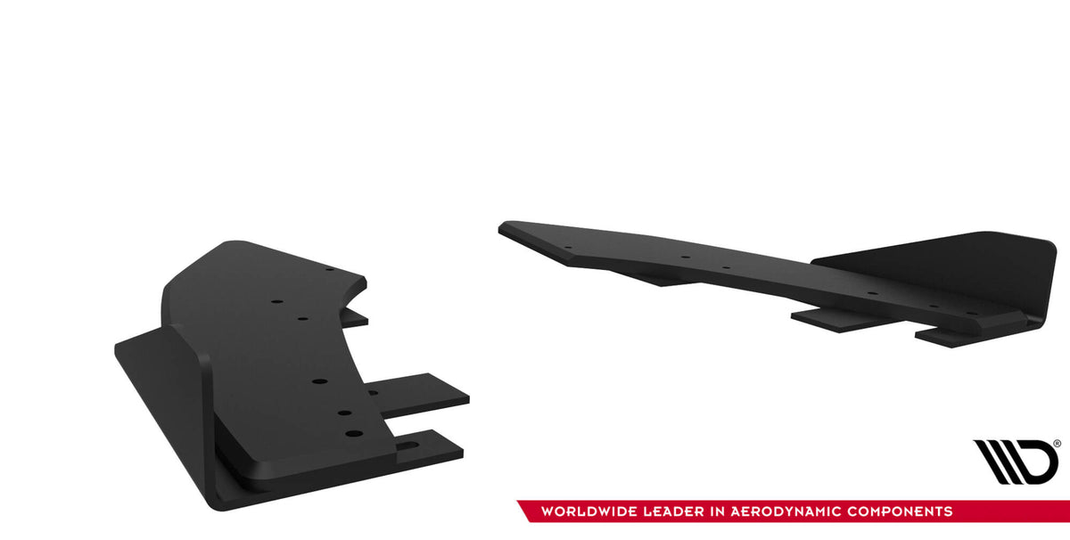 Street Pro Heck Ansatz Flaps Diffusor + Flaps passend für Ford Audi S3 Limousine 8Y Facelift schwarz Hochglanz – Ansicht 6